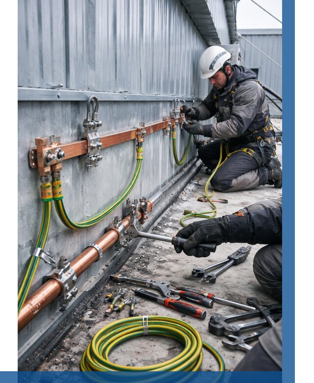 Монтаж заземления здания в Михайловке от 25418 р. | ВЫСОТНИК-Мхл