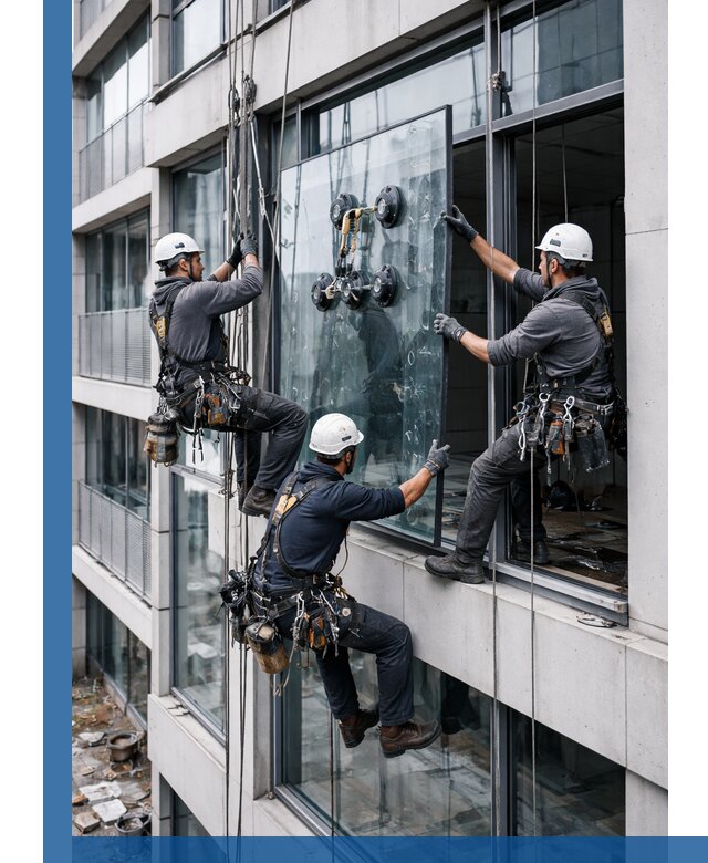 Фасадное остекление и монтаж витражей зданий в Михайловке под ключ