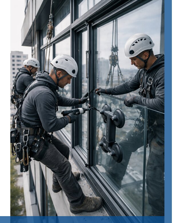 Витражное остекление зданий в Михайловке от 3558 р. | ВЫСОТНИК-Мхл