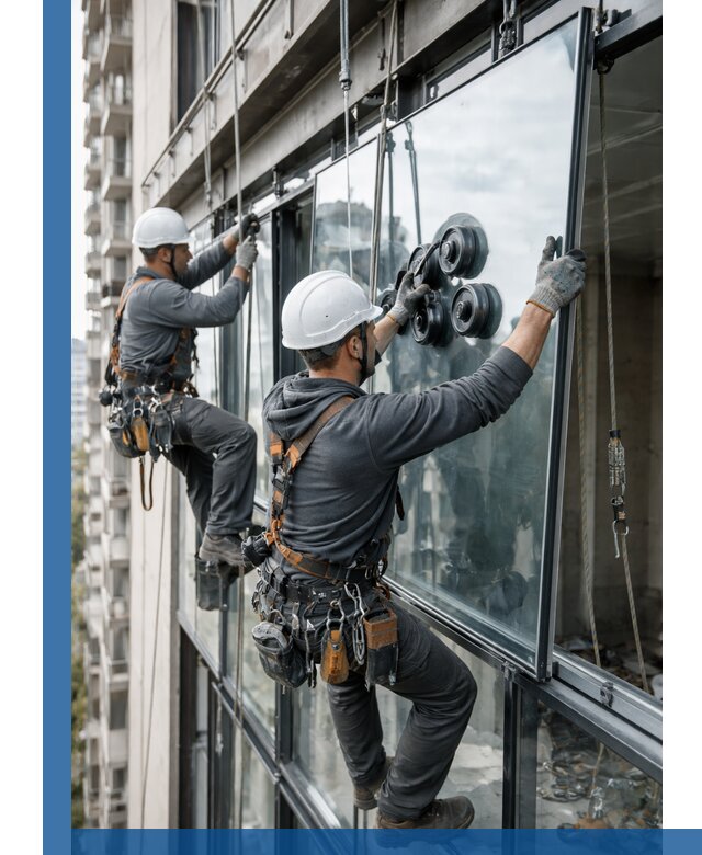 Витражное остекление фасадов и лоджий в Михайловке под ключ