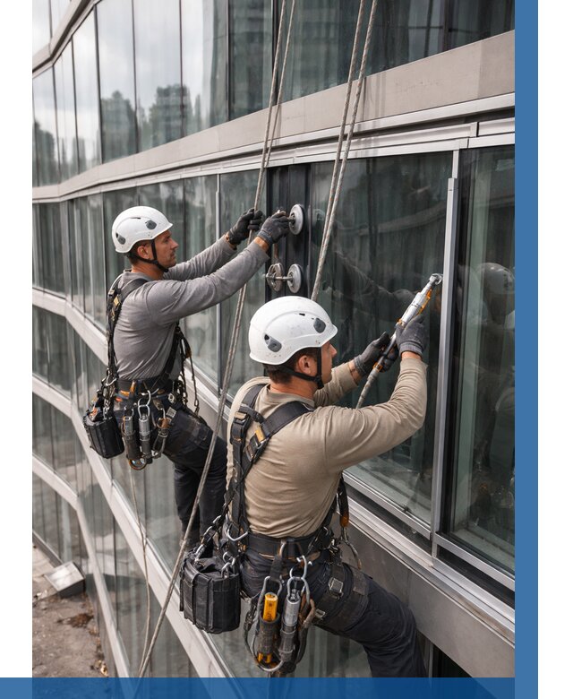 Радиусное остекление фасада в Михайловке от 12200 р. | ВЫСОТНИК-Мхл