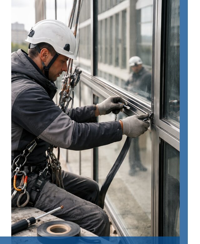 Ремонт витражных конструкций в Михайловке от 3558 р. | ВЫСОТНИК-Мхл