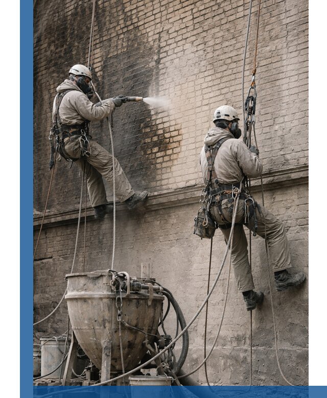 Пескоструйная очистка фасадов в Михайловке профессионально