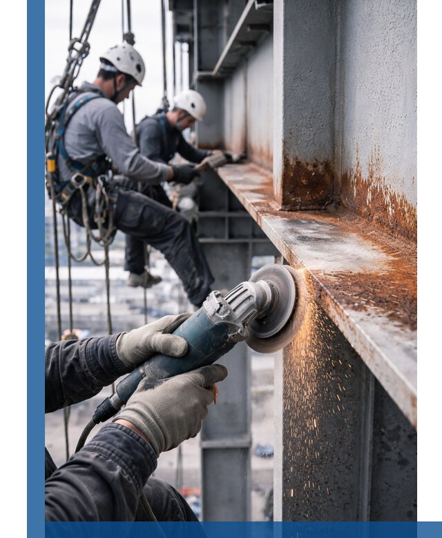 Зачистка металла от ржавчины и подготовка поверхностей в Михайловке