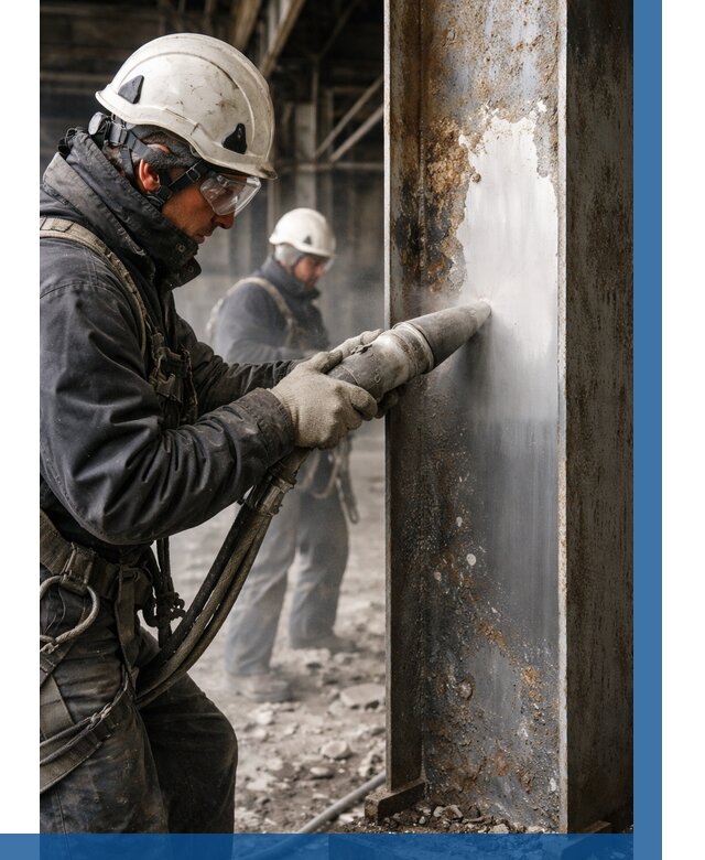 Удаление старой краски с металла в Михайловке от 458 р. | ВЫСОТНИК-Мхл