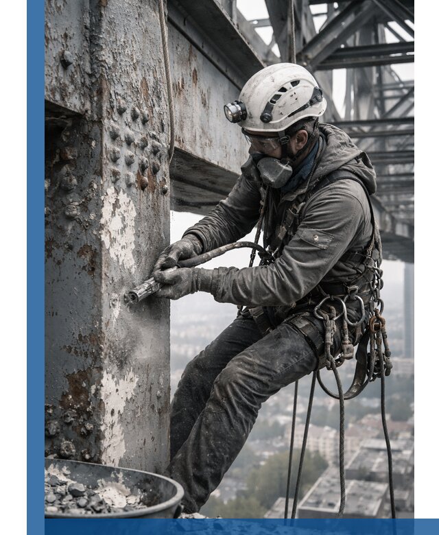 Удаление старой краски с металлических конструкций в Михайловке