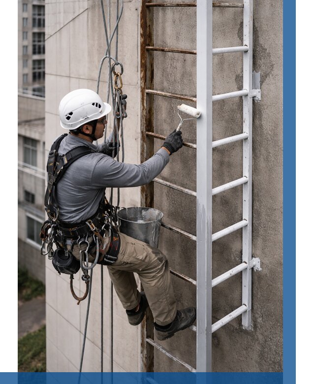 Покраска пожарных лестниц в Михайловке от 4575 р. | ВЫСОТНИК-Мхл