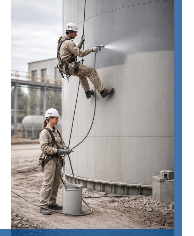 Покраска резервуаров в Михайловке от 1220 р. | ВЫСОТНИК-Мхл — заказать