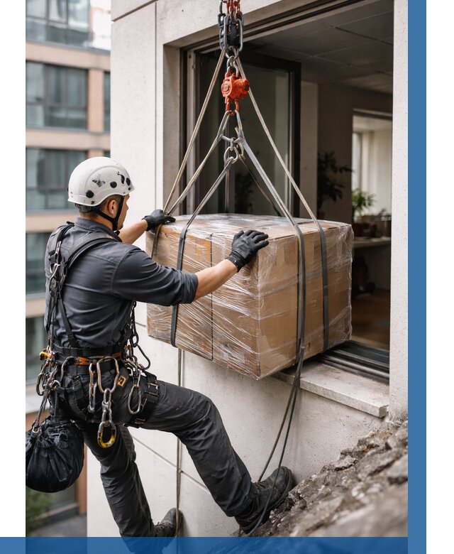 Подъем груза через окно в Михайловке от 4575 р. | ВЫСОТНИК-Мхл