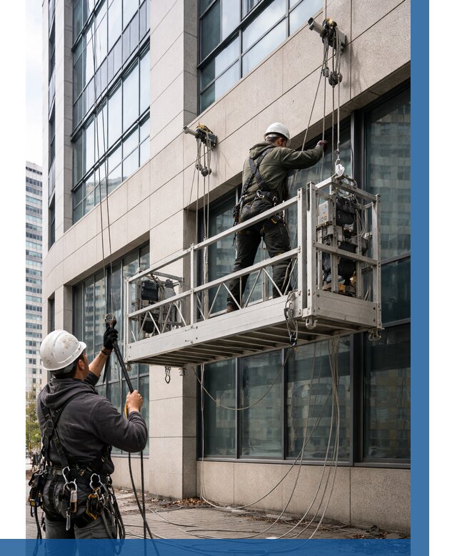 Монтаж и подъем фасадной люльки в Михайловке от 12200 р. | ВЫСОТНИК-Мхл