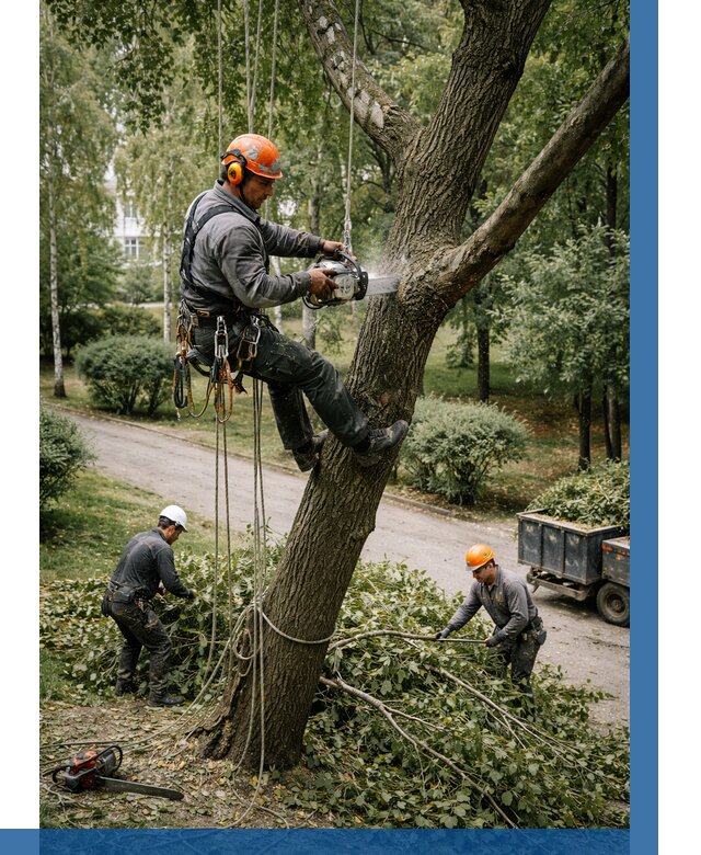 Кронирование деревьев в Михайловке от 6609 р. | ВЫСОТНИК-Мхл