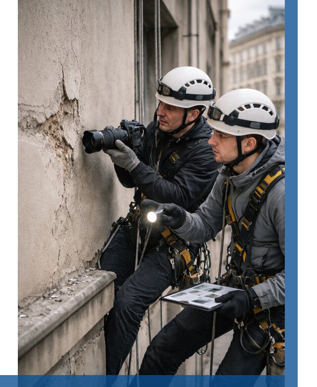 Фотофиксация дефектов фасада в Михайловке от 4575 р. | ВЫСОТНИК-Мхл