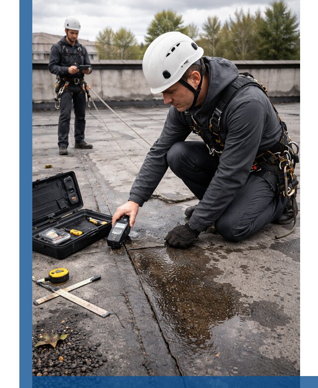 Обследование кровли на протечки и выявление дефектов в Михайловке