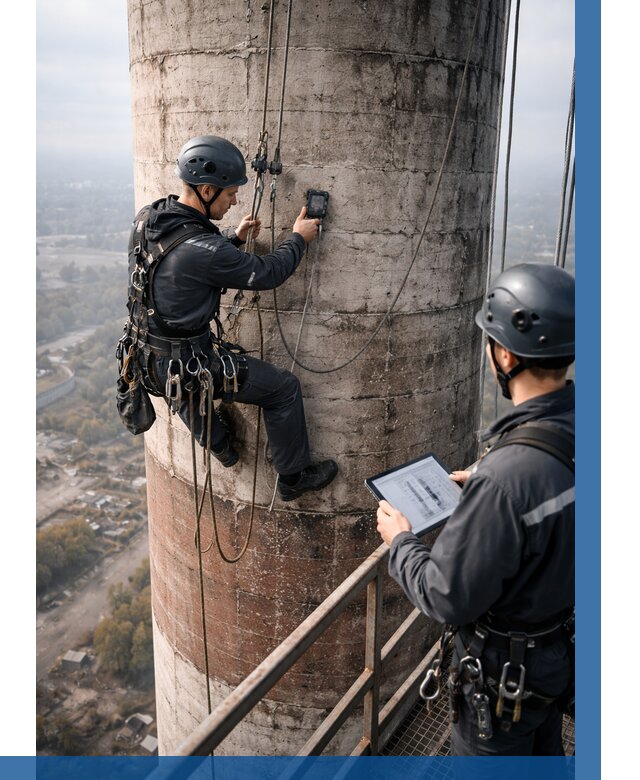 Обследование дымовой трубы в Михайловке от 8134 р. | ВЫСОТНИК-Мхл