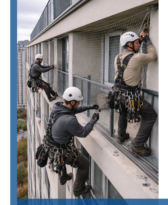 Профессиональный монтаж защитной сетки от птиц в Михайловке